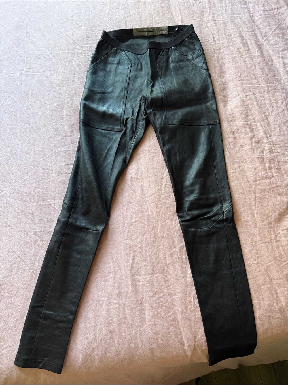 Rick Owens Leather Leggings